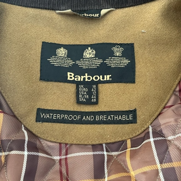 Barbour Wool Newmarket winter coat size 12 US - Picture 11 of 16